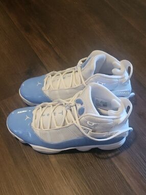 Mens Jordan White & Light Blue
